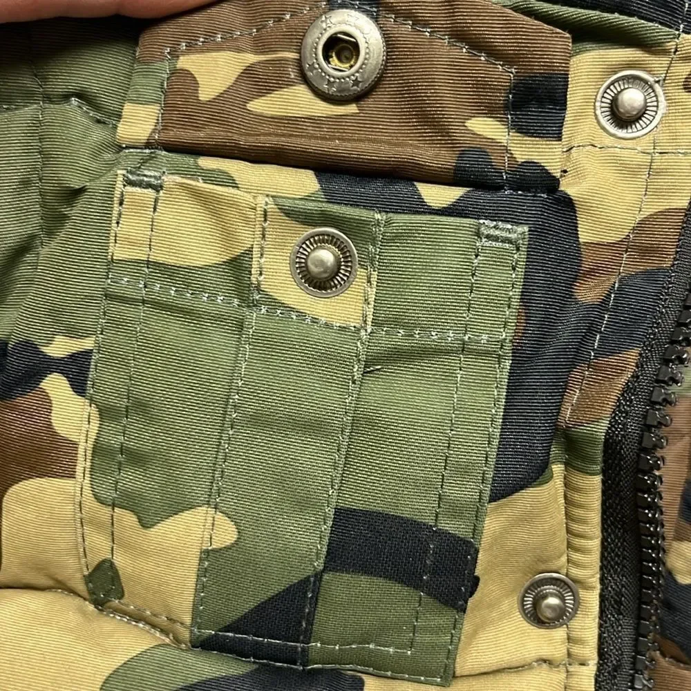 Canada Weather Gear Green Camo Toddler Sleeveless Maintains Warmth Vest- Size 4